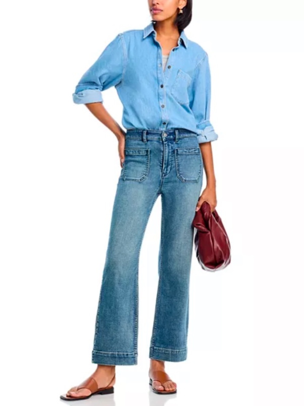 Faherty Size 31 Stretch Terry Patch Pocket Pants